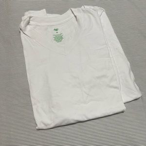 Two white V-Neck tees!